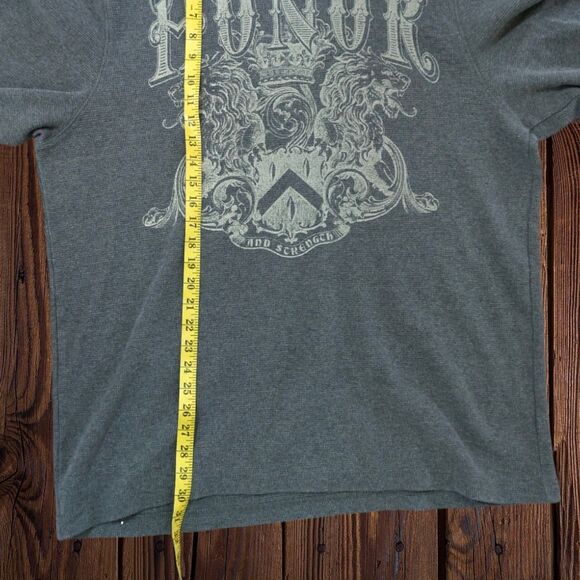 Y2K Style Waffle Knit Thermal Honor and Strength Grunge XXL - Picture 4 of 5